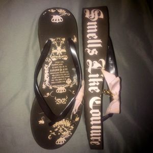 Juicy Couture flip flops